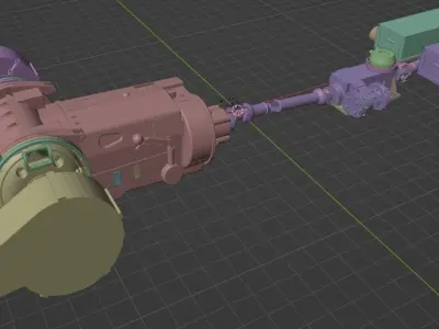 Panzerkampfwagen V Panther transmission 3D model