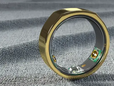Oura Ring Gold 3D model