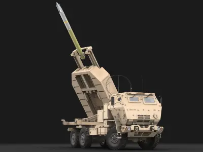 M142 HIMARS GMLRS 3D model