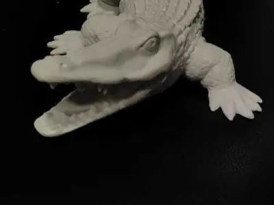 Crocodile hollow 3D print model