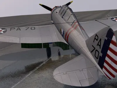 Seversky P-35 3D model