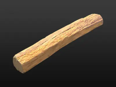 Wood Beam 05 3D model