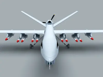 PLA Wing Loong UAV 3D model