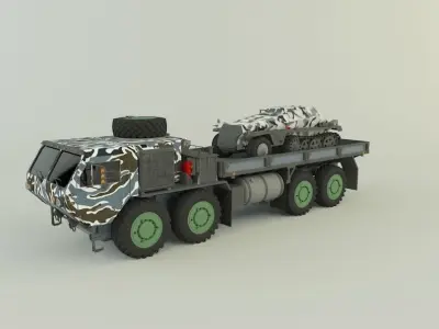 M 977 Hemtt Truck Replica SDKFZ 250 3D model