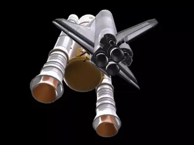 Space Shuttle  Low-poly 3D model