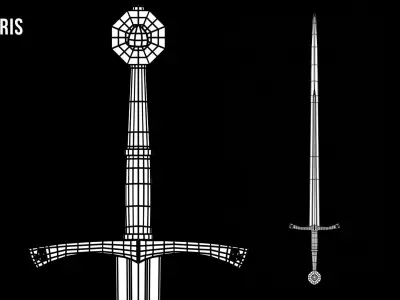 Sir Radzigs Sword Free low-poly 3D model