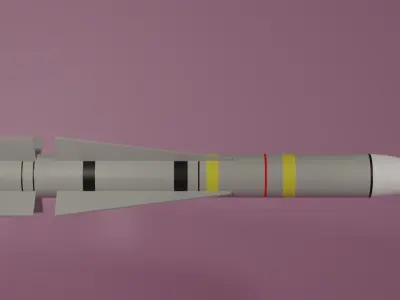 AIM -54 Phoenix Missile Low-poly 3D model