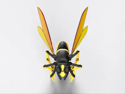 ROBOT INSECT WASP MECHANICAL 3D model purchase