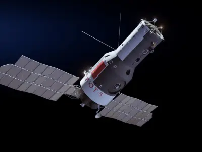 Almaz Military Salyut Space Station 3D model