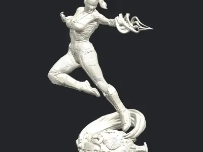 Captain Marvel 3D Model Ready to Print 3D print model