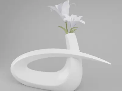 Omicron Decoration Vase Free low-poly 3D model
