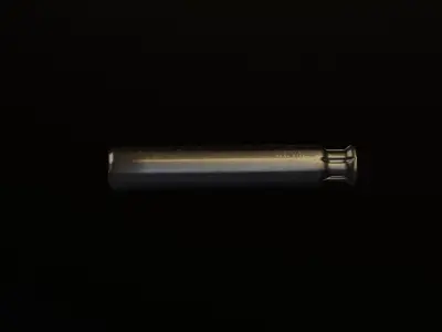 Supressor piece of metal Low-poly 3D model