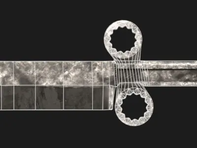 Apocalyptic Wrench Bowie Knife Free low-poly 3D model