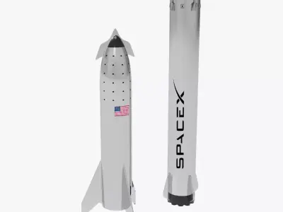 Spacex Starship  3D model