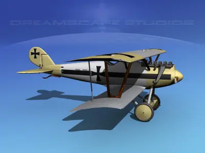 Pfalz DIII Fighter V14 3D model