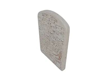 Ancient Egyptian Offering Inscription Tablet Middle Kingdom Era 3D model