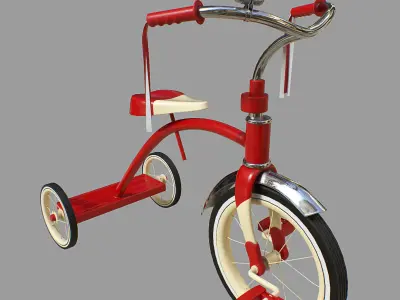 Bike Child Vintage 3D model