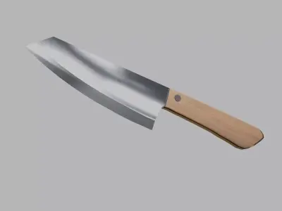Kitchen knife Free 3D model