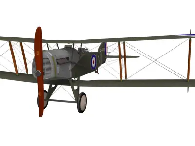 bristol f2b fighter 3D model