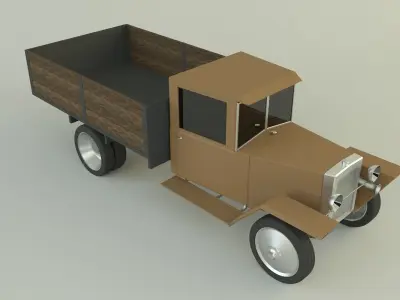 GAZ MM military vehicle 3D model