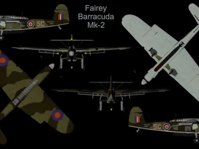 Fairey Barracuda Mk-2 3D model