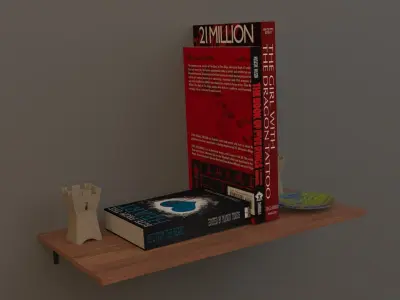 Shelf 1 tealights Free 3D model