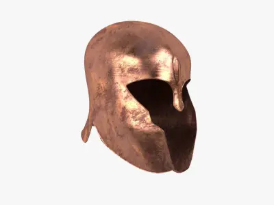  Achilles Helmet Model Realistic- Low Poly Low-poly 3D model