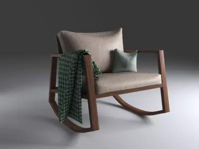Rocking Chair Free 3D model