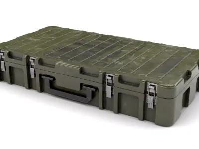 Military Weapon Case Low-poly 3D model