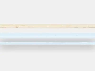 SKYTTA Rail for sliding door frame 1 Low-poly 3D model