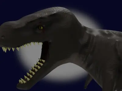 Low poly  tyrannosaurus rex 4k Low-poly 3D model