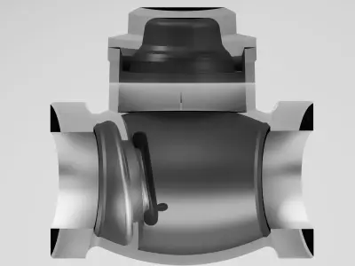 check valve 3D model