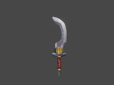 Zeloeman Sword A 22 Low-poly 3D model