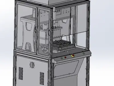 Combination of laminating machine 3D model