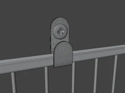 Metal Wire Wall Mount Basket Free 3D model