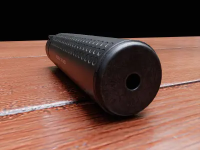 NT4 suppressor Low-poly 3D model