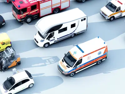 Modern equipment decoration Truck monomer 3D model