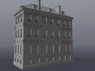 European Building 02 3D model