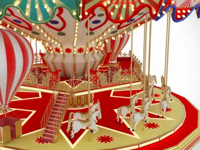 Carousel 3D model