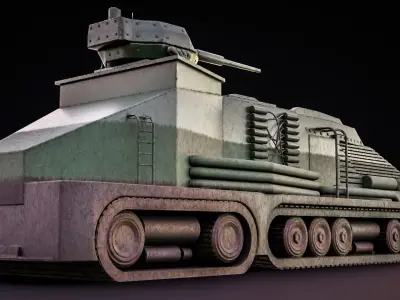 War machine Wall Breaker Tank Engine 3D model