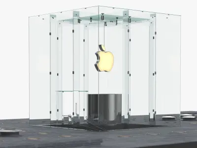 Apple Store Fifth Avenue New York 3D model