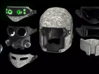 Mk VI Legio Tactical Helmet Low-poly 3D model