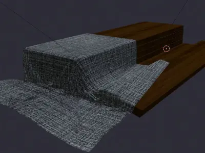 low poly plank pile GAME READY Low-poly 3D model