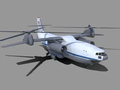 Kamov Ka-35 concept helicopter 3D model