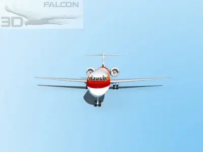 Falcon3D MD-80 Frontier 3D model