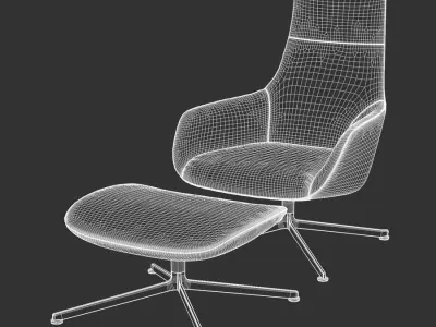  Replica Zanotta Kent Armchair Model, Tan Brown 