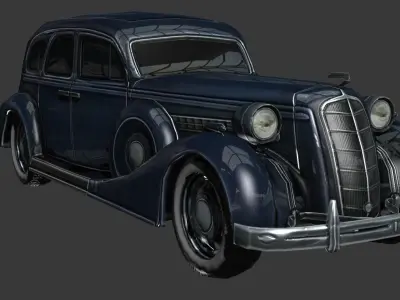 ZIS 101 A  - low poly  Low-poly 3D model