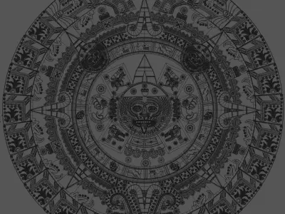 Mayan Calendar 3D model get