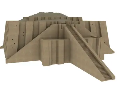 Ziggurat Ur of Iraq 3D model