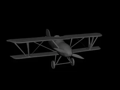 Albatros DV from World War 1 Free low-poly 3D model